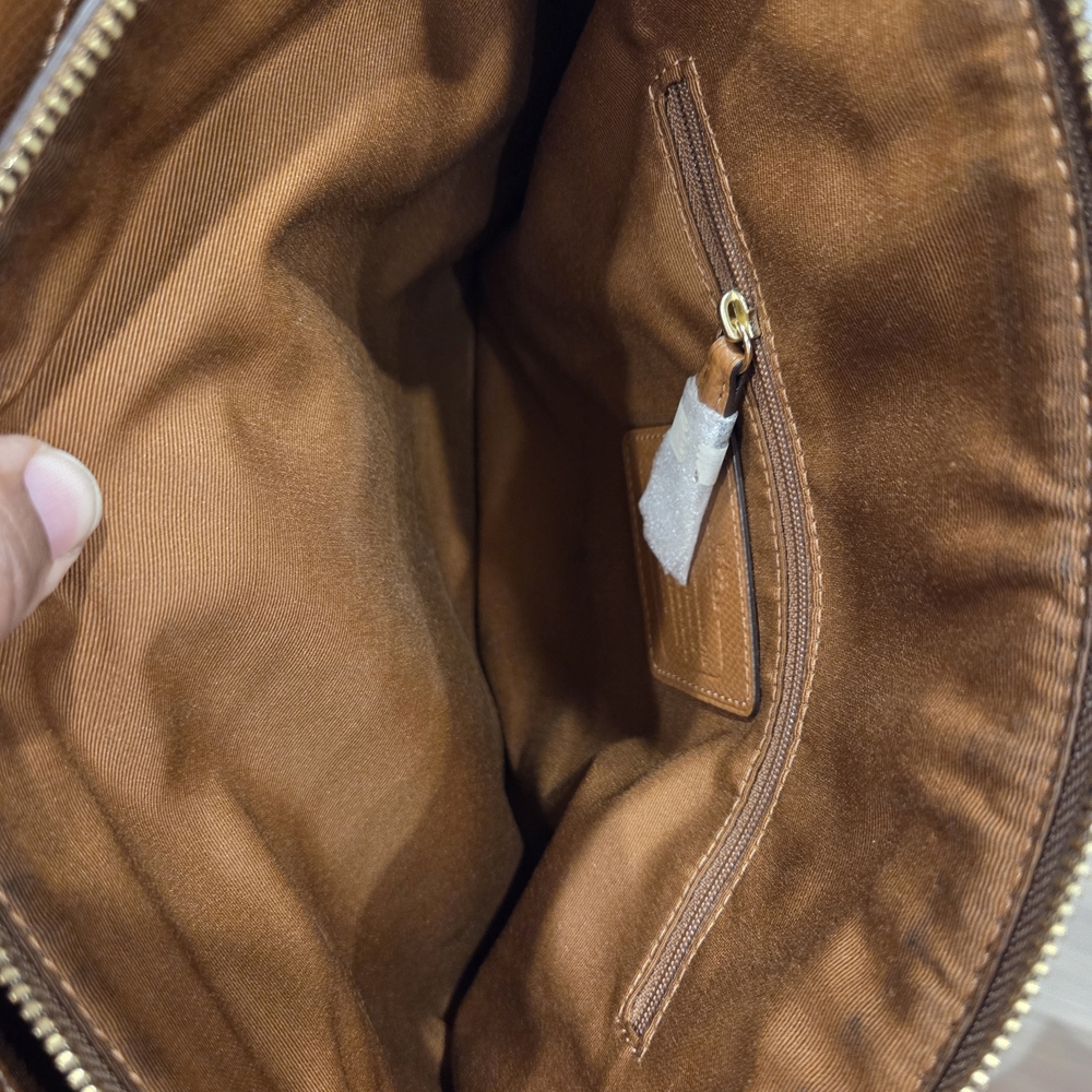 Coach Brown Signature Tote Bag - Picture 8 of 12